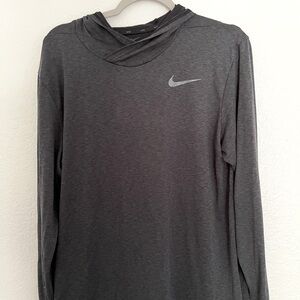 Nike Dri Fit Hoodie - Charcoal Gray - Men’s Large